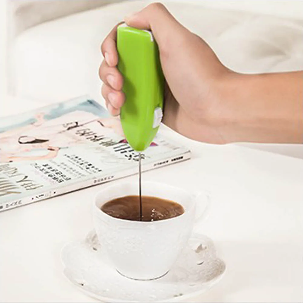 

Mini Handle Mixer Stirrer Kitchen Tools Coffee Milk Drink Electric Whisk Mixer Frother Foamer Kitchen Egg Beater