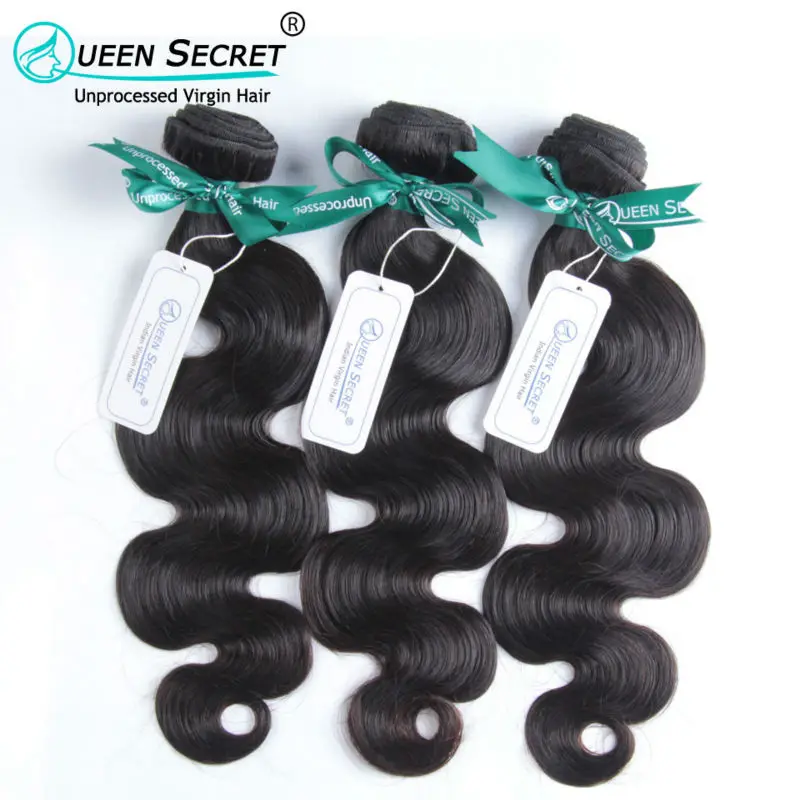 

Queen Secret 6A top quality Indian body wave 100% virgin human hair 3pcs a lot free shipping Indian hair
