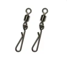 100 шт. рыболовный поворотный Вертлюг Разъем с висячими защелками рыболовные крючки линия соединитель крюка снасти 2#, 4#, 6#, 8#, 10#, 12# Супер расширение