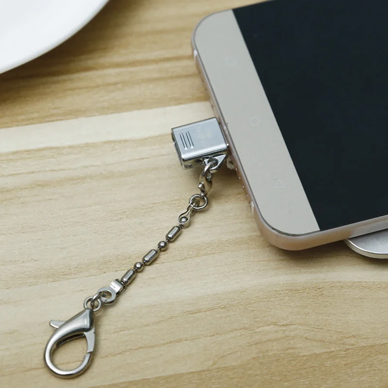 Высокое качество type C адаптер Micro USB для USB-C конвертер с брелоком для samsung htc MacBook