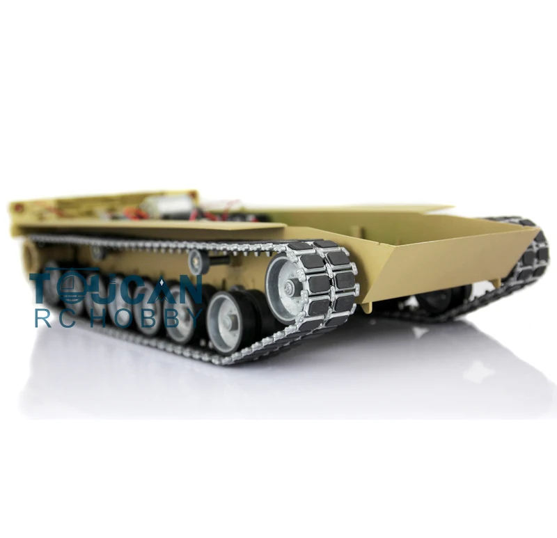 

HengLong 1/16 3918 Desert Abrams RC Tank Plastic Chasis W/ Metal Tracks Wheels TH00535