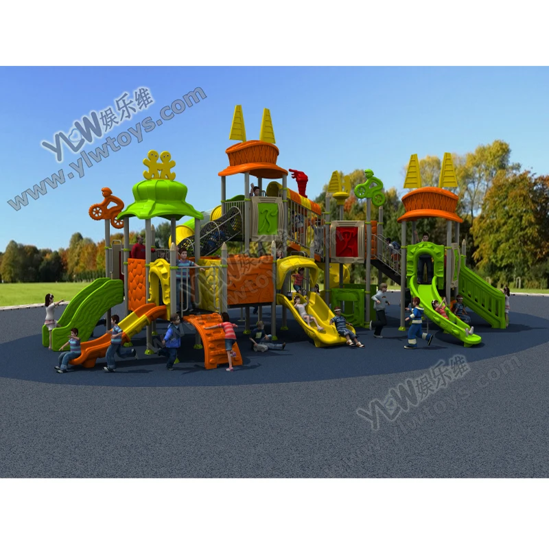 

large amusement plastic outdoor playground slide custom color with CE/TUV park playground sport style equipment play structure