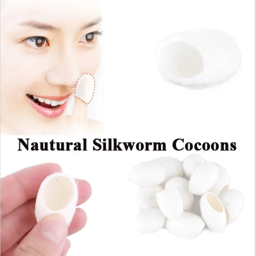 

10 Pcs Silkworm Balls Purifying Whitening Exfoliating Scrub Blackhead Remover Natural Silk Cocoons Facial Skin Care
