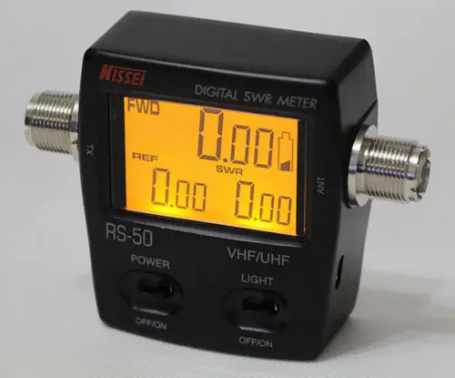 NISSEl RS-50 Digital SWR & Power Meter 125-525 Mhz UHF/VHF For 2 Way Radios NISSEl RS-50 Digital SWR & Power Meter 125-525 Mhz UHF/VHF For 2 Way Radios