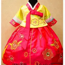 Ханбок девушка весна Детский ханбок платье с вышивкой юбка принцессы Отправить головной убор