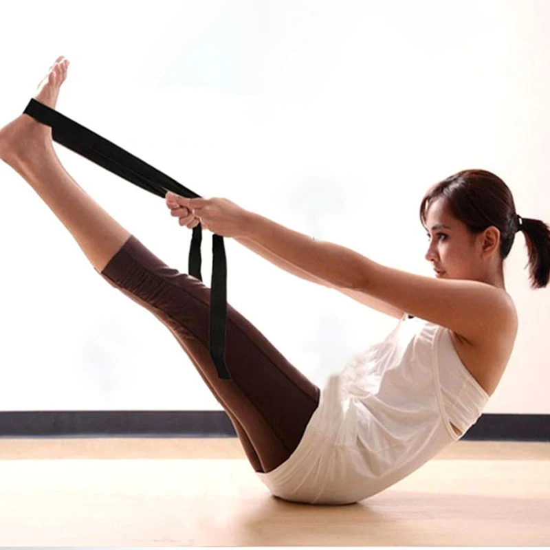 

183CM Yoga Belt Adjustable D-Ring Gym Waist Sport Yoga Stretch Strap Waist Leg Fitness Yoga Belt New