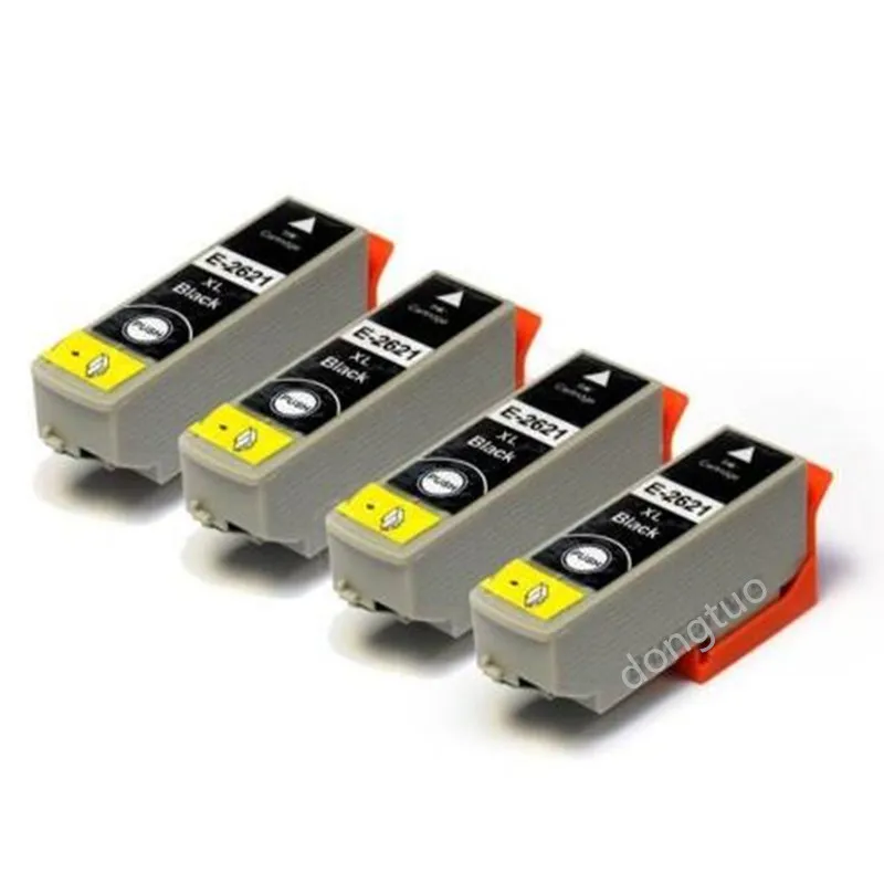 

4x T2621 black Ink Cartridge for xp820 XP600 XP605 xp600 xp800 xp700 printer Expression Premium XP-700