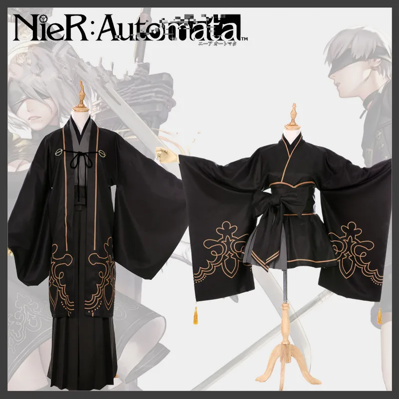 

New Game Anime NieR:Automata Cosplay YoRHa No.2 Type B YoRHa No. 9 Type S 2B 9S Halloween Japanese kimono Cosplay Costume