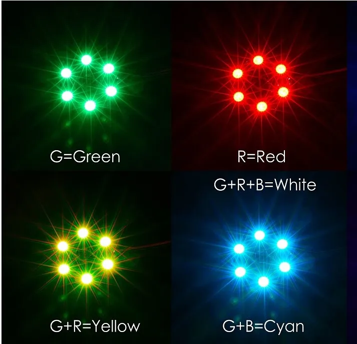 RGB светодиодная круглая доска 5050 X8/16В для Мультикоптер FPV RC F17710|rc board|rgb led boardled fpv |
