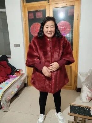 Новое Стильное модное женское пальто из искусственного меха 17S9
