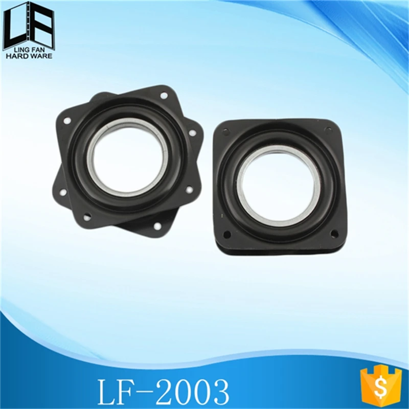 modern furniture design black square swivel plate,rotating joint,mini lazy susan bearing 71mm