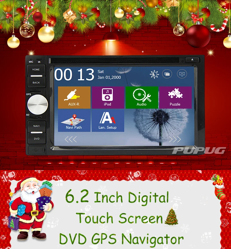 Clearance MP4 GPS Map Car DVD EQ In Deck TV Sub Stereo PC Auto Radio Video Logo AMP FM AM MP3 Autoradio iPod CD USB System 4