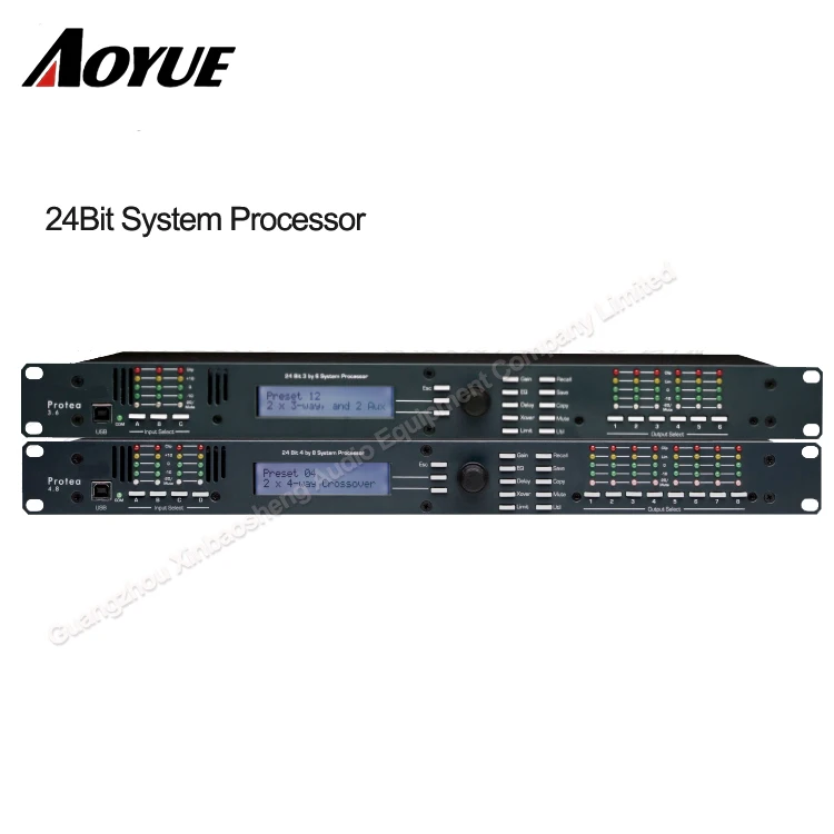 

4 input 8 output karaoke professional digital audio processor AS-4.8