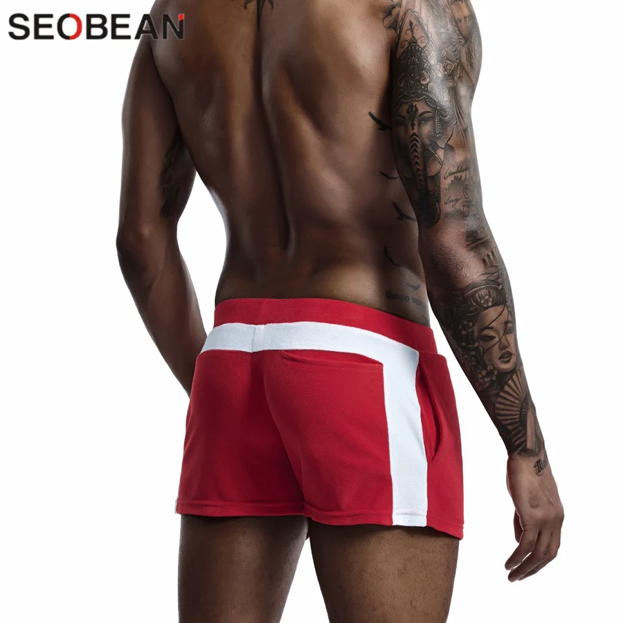 SEOBEAN Men Homewear Shorts Sexy Low Waist Cotton Super Soft Comfortable Home Male Panties Boxer Shorts Casual Short Pants SEOBEAN Men Homewear Shorts Sexy Low Waist Cotton Super Soft Comfortable Home Male Panties Boxer Shorts Casual Short Pants