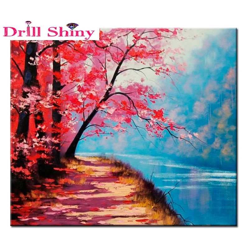 

3D DIY diamond embroidery scenery needlework diamond mosaic cross stitch Kits for embroidery with beads home decor