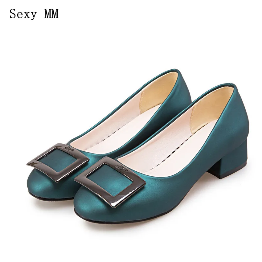 Low High Heels Women Pumps High Heel Shoes Stiletto Woman Party Wedding Shoes Kitten Heels Plus