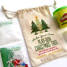 Пользовательские Свадебные Детские чулки писака Рождество День рождения Baby Shower Jewelry пользу муслин подарки конфеты Сумки