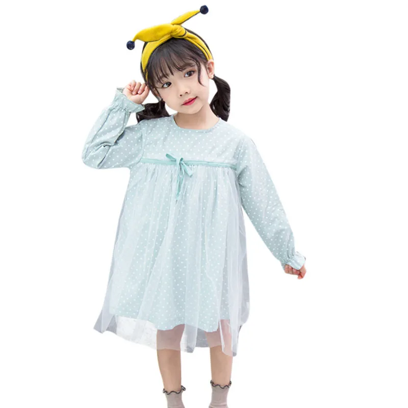 

TELOTUNY teenage girls dresses Toddler Baby Kid Girl Long Sleeve Polka Dot Party Dress Outfit Dresses Clothes girls dress 1225