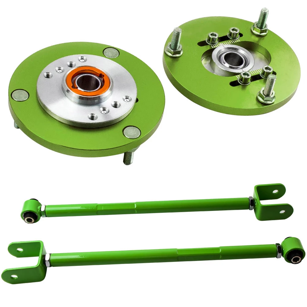 

For BMW E36 1992-2005 Rear Adjustable Lower Camber Plates Kit Control Arms Rocker Arm Swing Bar M3 318i 328ci green