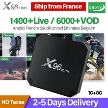 Arabic IPTV Box X96 MINI Android 7.1 Smart TV Box Amlogic S905W QHDTV IPTV Subscription Europe Belgium French Arabic IPTV Box