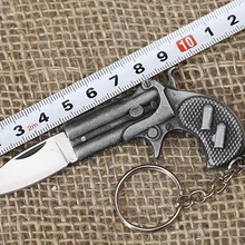 Открытый складной нож Портативный мини карманный нож Мини-нож с кольцом для ключей#1