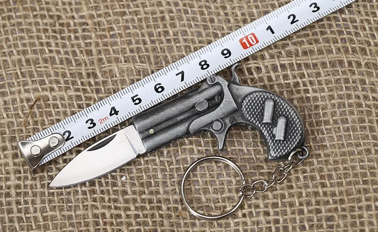 

Outdoor folding knife Portable mini pocket knife Mini knife with key ring #1