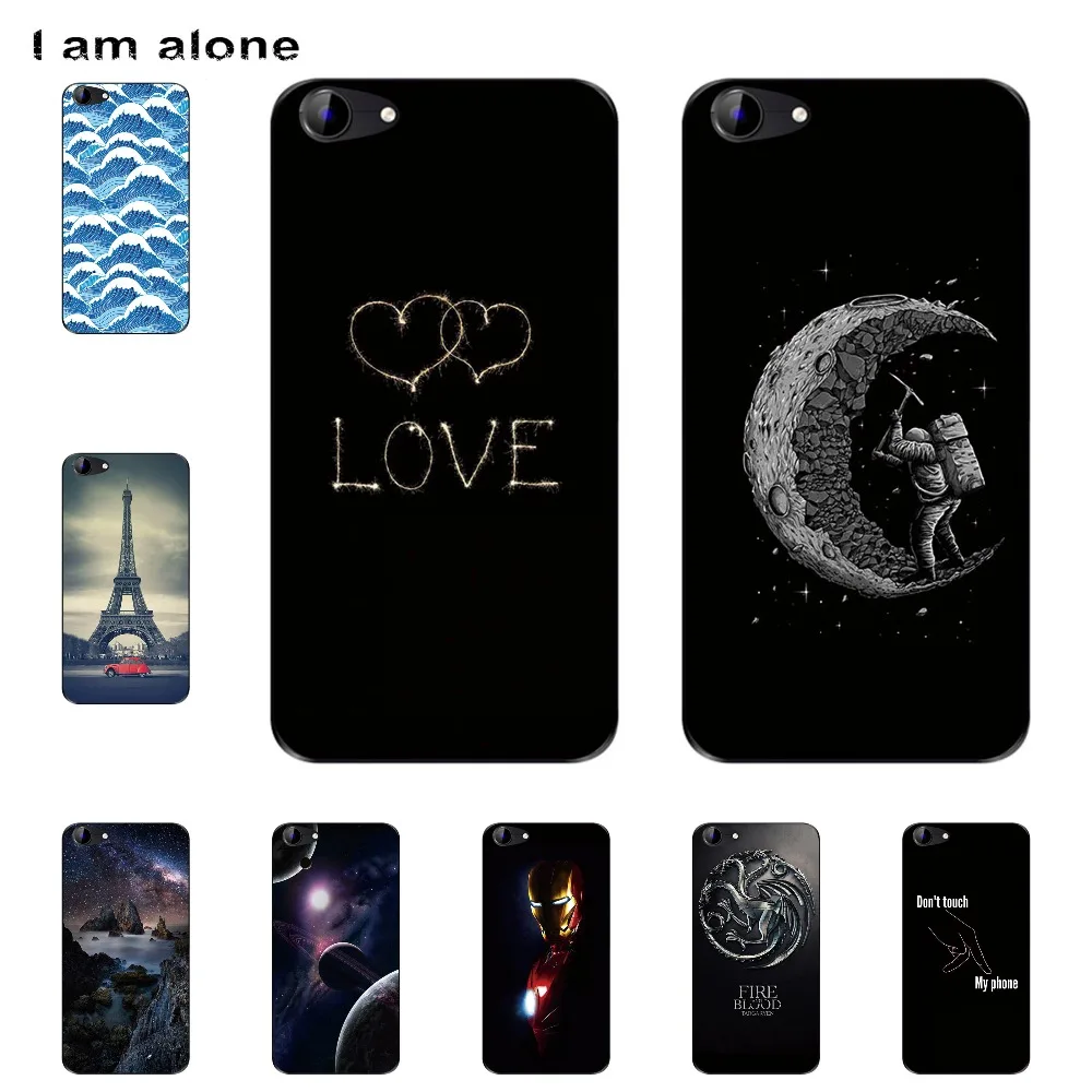 

I am alone Phone Shell For BQ Mobile BQS-5059 Strike Power 5.0 inch Solf TPU Fashion Cute Color Paint Mobile Case