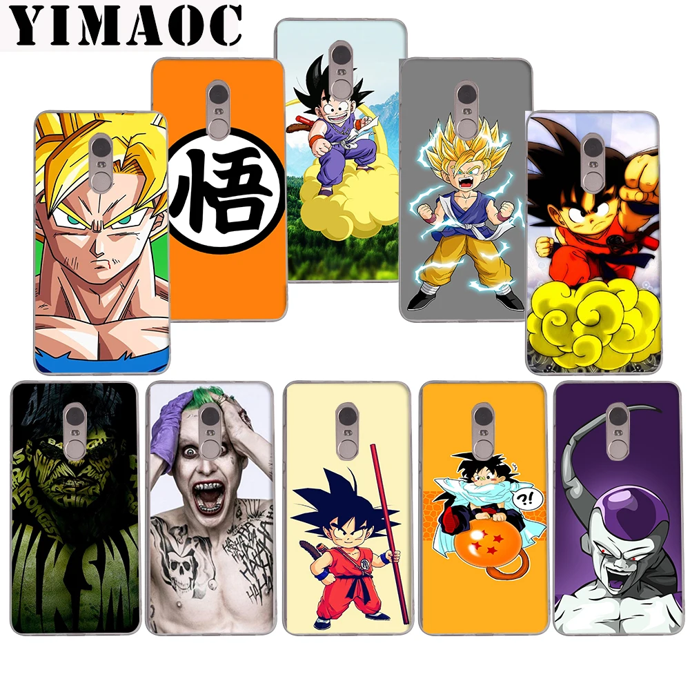 

YIMAOC Dragon ball z God goku Soft Case for Xiaomi Mi a1 a2 f1 6 8 lite se mix 2s Redmi 5 6 6a S2 Plus 5A Note 5 6 Pro 4 X