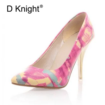 

Brand Shoes Woman High Heels Pumps Pink High Heels 9CM Women Shoes Sexy Pointed Toe Bridal Wedding Shoes Pumps Plus Size 34-47