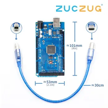 

Mega 2560 R3 ATmega16U2 Development Board + USB Cable Diy Starter Kit ATmega2560 Atmega