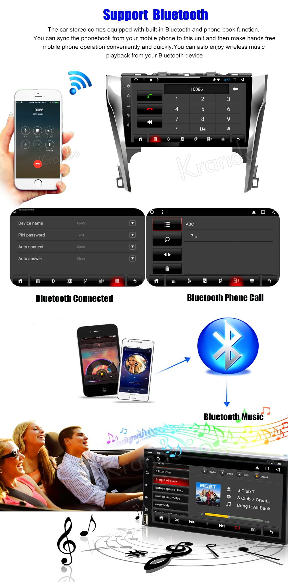 Flash Deal Krando Android 8.1 10.1" IPS Full touch Big screen car multimedia system for TOYOTA CAMRY 2012-2014 gps navigation video player 4 Flash Deal Krando Android 8.1 10.1" IPS Full touch Big screen car multimedia system for TOYOTA CAMRY 2012-2014 gps navigation video player 4