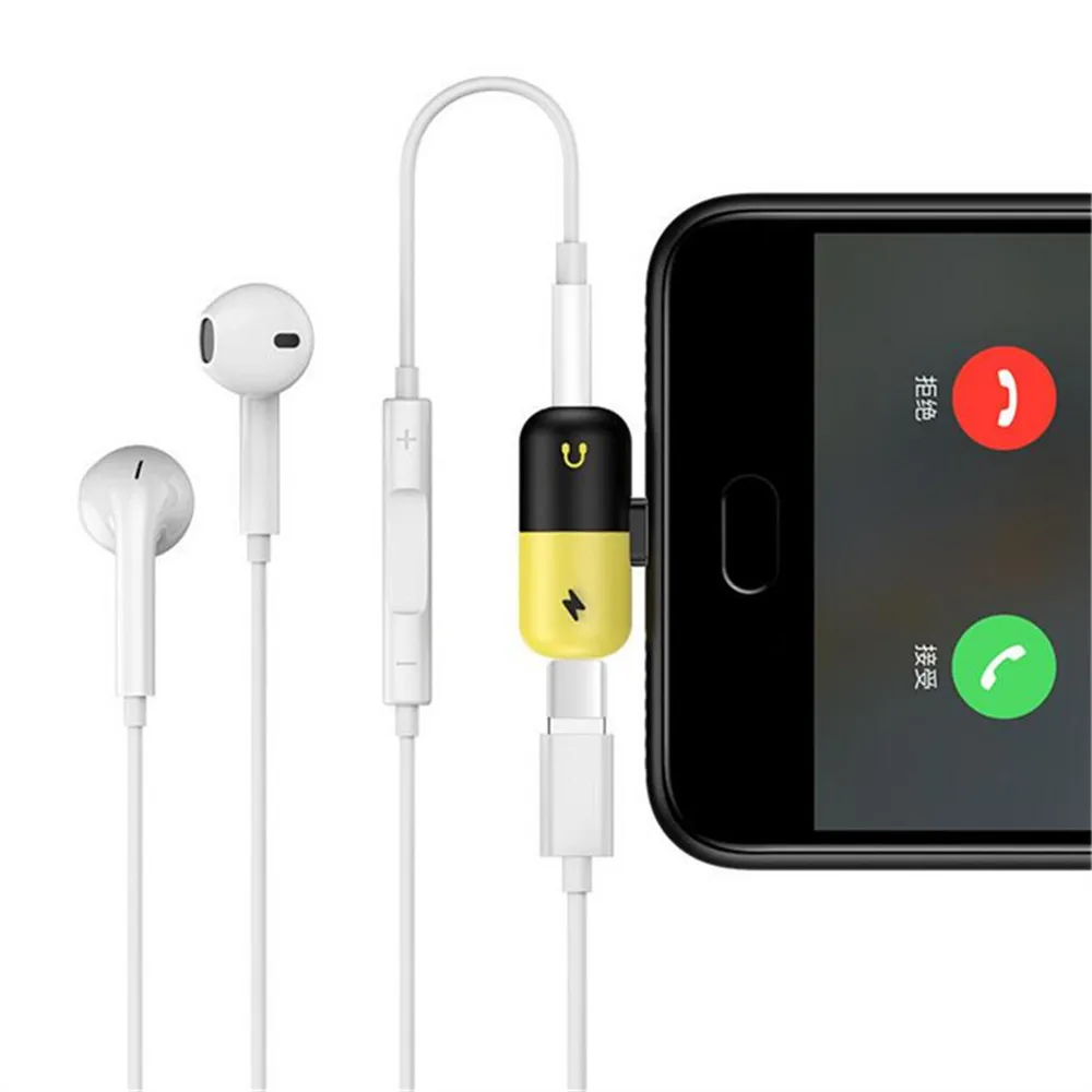 Type C 3.5mm Jack Headphones Adapter Plug Charging Play Music Audio Earphone USB-C Cable For Xiaomi Mi 8 Mix 3 Phone Converter