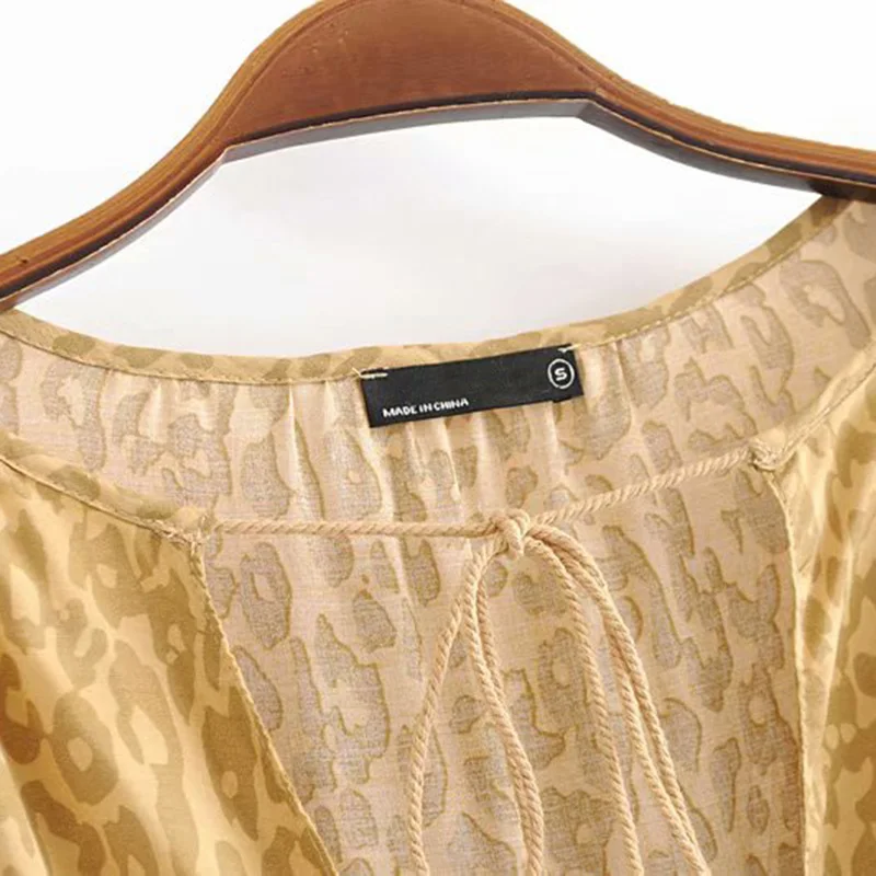 بوهو خمر ليوبارد طباعة شرابة البسيطة اللباس النساء 2019 الأزياء V الرقبة طويلة الأكمام الصيف شاطئ فساتين عارضة Vestidos موهير بوهو خمر ليوبارد طباعة شرابة البسيطة اللباس النساء 2019 الأزياء V الرقبة طويلة الأكمام الصيف شاطئ فساتين عارضة Vestidos موهير