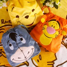 cool 1PCS Tigger Donkey Cartoon Drawstring Bags Cute Plush storage handbags makeup bag Coin Bundle Pocket Purse NEW
