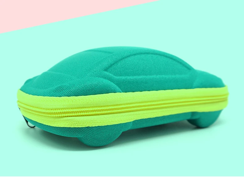 1 (3)MINIMUN Kids Car Shape Sunglasses Cases Lovely Zipper Glasses Box Eyeglasses Protector Convenient Sun Glasses Cases
