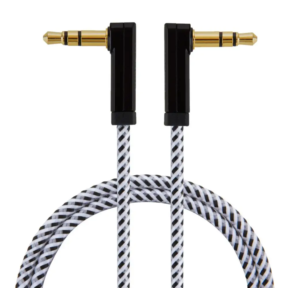 

3.5mm Audio Cable, CableCreation 90 Degree 3.5mm Male to Male Aux Cable Compatible with Phones, Tablets, Headphones, MP3 Player