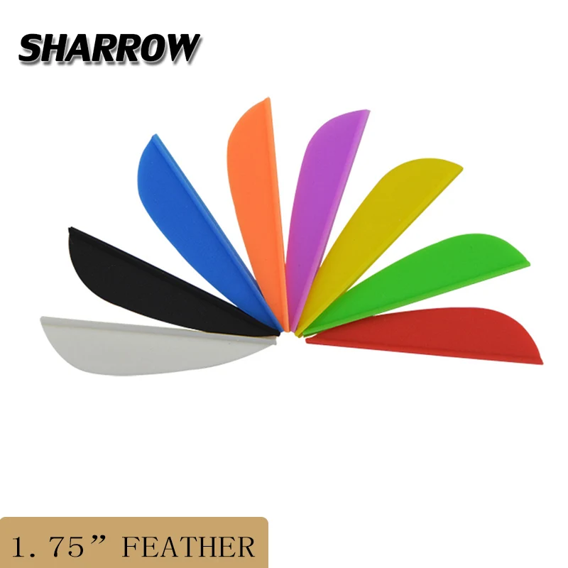

50pcs 1.75inch Archery Rubber Feather For DIY Arrow Shaft Drop-shaped Feathers Outdoor Shooting Sports Archery Accessories