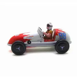Жестяная гоночная игрушка для автомобиля ветрозащитная Модель Коллекционная Рождественский классический подарок ветряной домашний