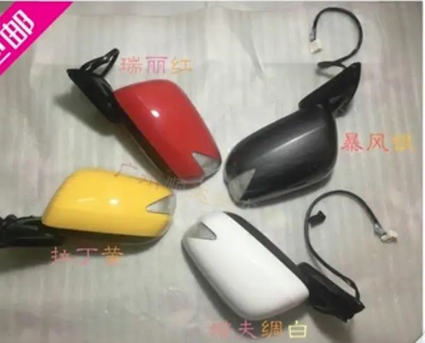 

For Honda Fit 2009-2013 1PC Side Door Rearview Mirror Protect Frame Cover Trim Replacement Case Shell Car Styling