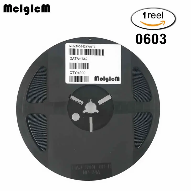 MCIGICM 4000 шт. 0603 SMD светодиодные диоды светильник белый красный желтый зеленый