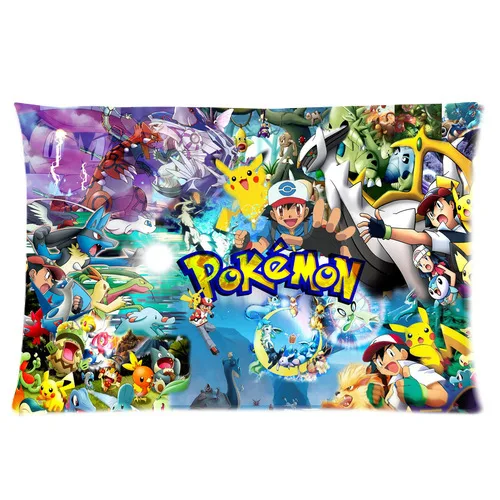 

Customized Cartoon Pokemon Cute Pikachu Pillow Cases Size 35x45 CM (one side)