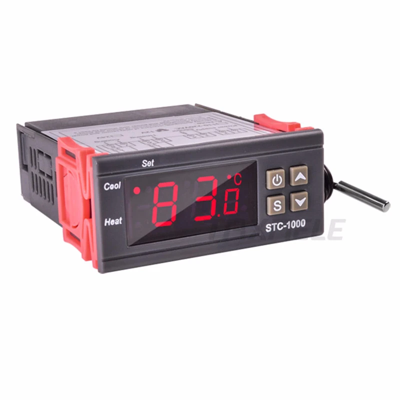 

Digital Temperature Controller STC-1000 220V 12V two relay Thermostat controller for incubator Heating Cooling Thermoregulator
