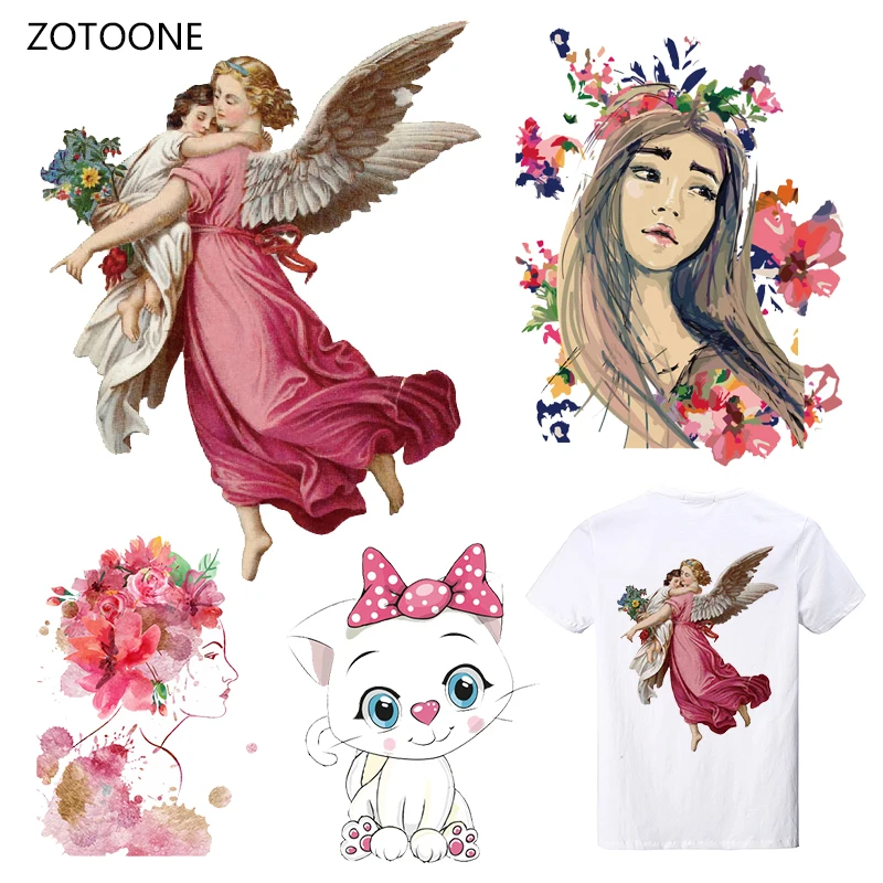 

ZOTOONE Stripes Iron on Transfer Patches on Clothing Diy Cat Patch Heat Transfer for Clothes Decoration Stickers Accessories G