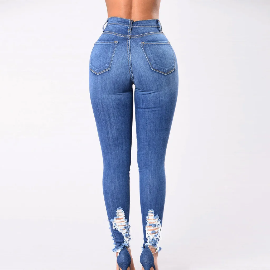 Женские летние брюки, новинка, Стрейчевые джинсы, женские модные джинсы, джинсовые сексуальные женские джинсовые брюки-карандаш, уличные джинсы Y521