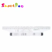 

30cm Multi-Purpose Rolling Ruler Parallel Ruler Best for Drawing Verticallines, Parallellines, Charts, Angles, Circles -12 Inch