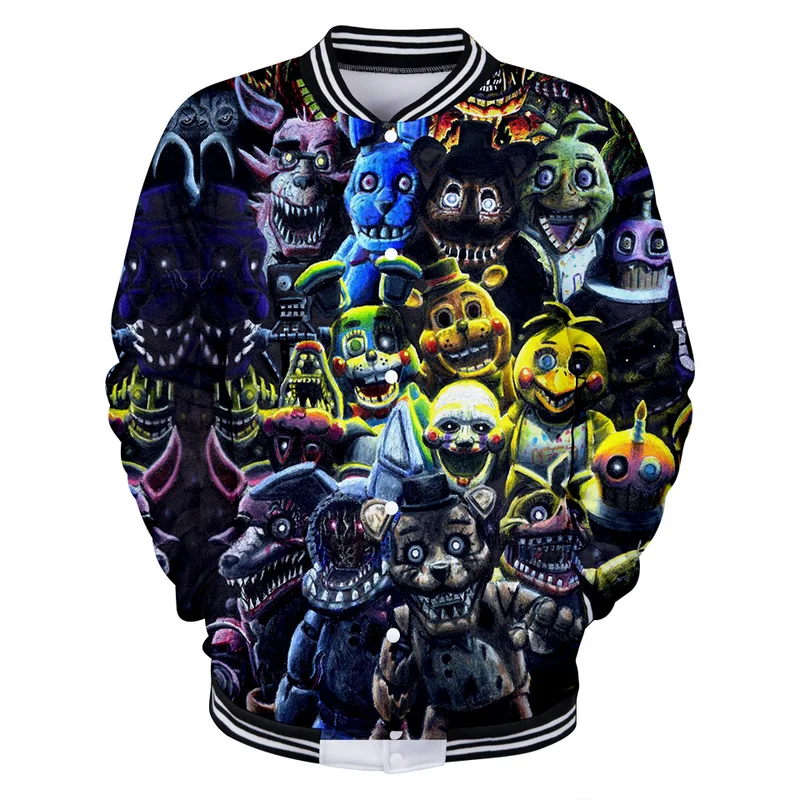 The Anime Autumn Spring Zipper Jacket Unisex Sweatshirt Design Men/women Five Nights At Freddy Printed 3d Jackets The Anime Autumn Spring Zipper Jacket Unisex Sweatshirt Design Men/women Five Nights At Freddy Printed 3d Jackets