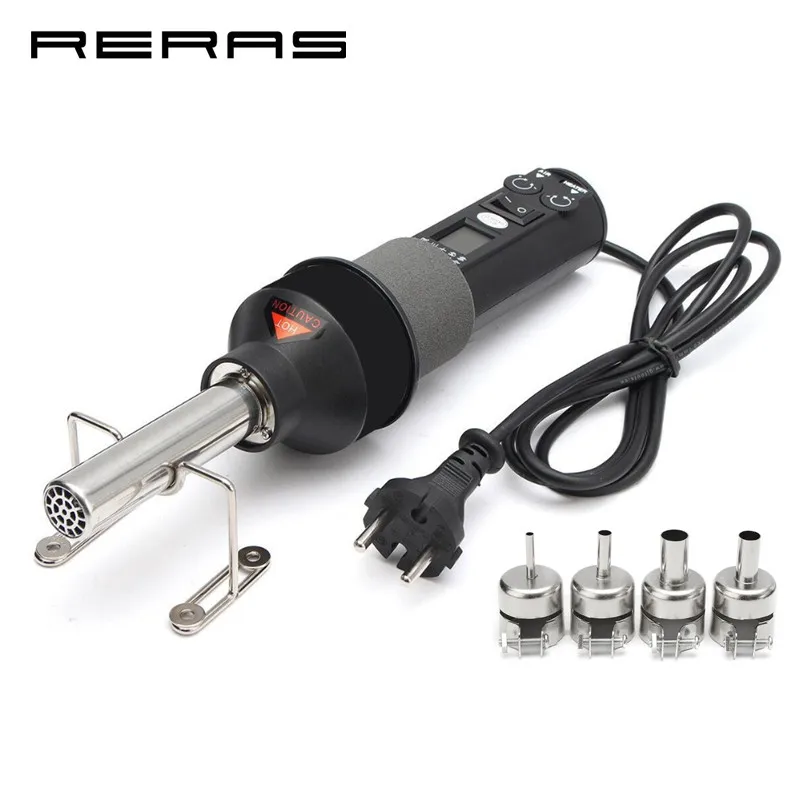 

220V 450W 450C Portable Soldering Hot Air Heat Gun Desolder Power Nozzle Tool kit Set of tools Accessories