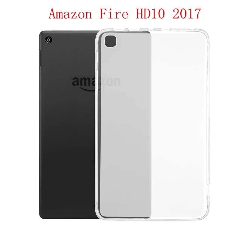 Прозрачный чехол для Amazon Kindle Fire HD8 HD10 10,1 Paperwhite 1 2 3 Чехол s Fire 7 7,0 8,9 Водонепроницаемый крышка - Цвет: For Fire HD10 2017