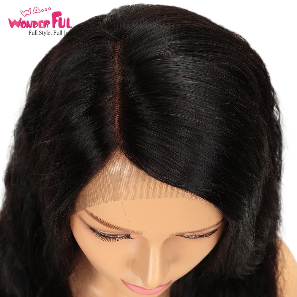 Парики из натуральных волос на кружевной основе Remy 8-28 дюймов бразильские человеческие волосы Remy пучки волнистых волос с фронтальной