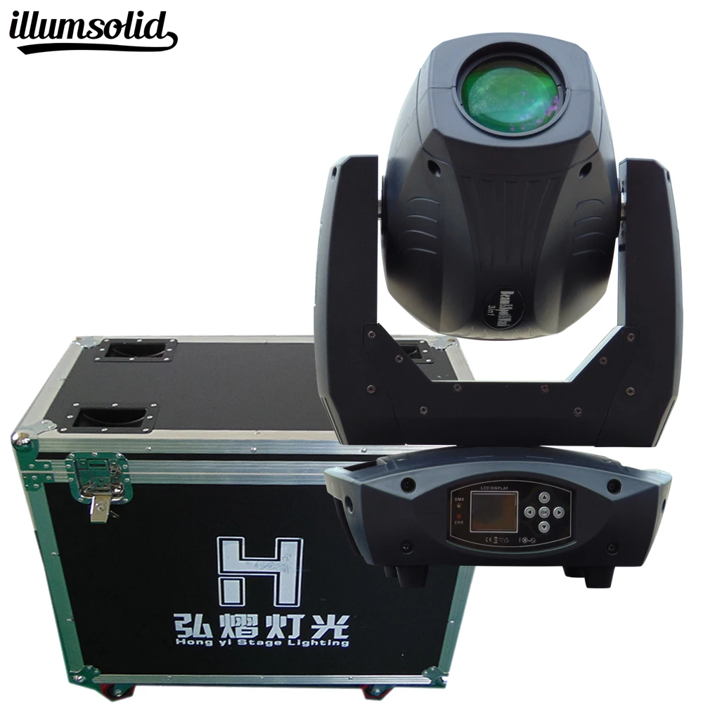 

2pcs/lot Spot 200W LED Moving Head Light With Gobos Plate&Color Plate,High Brightness 200W Led DMX512 with flight case